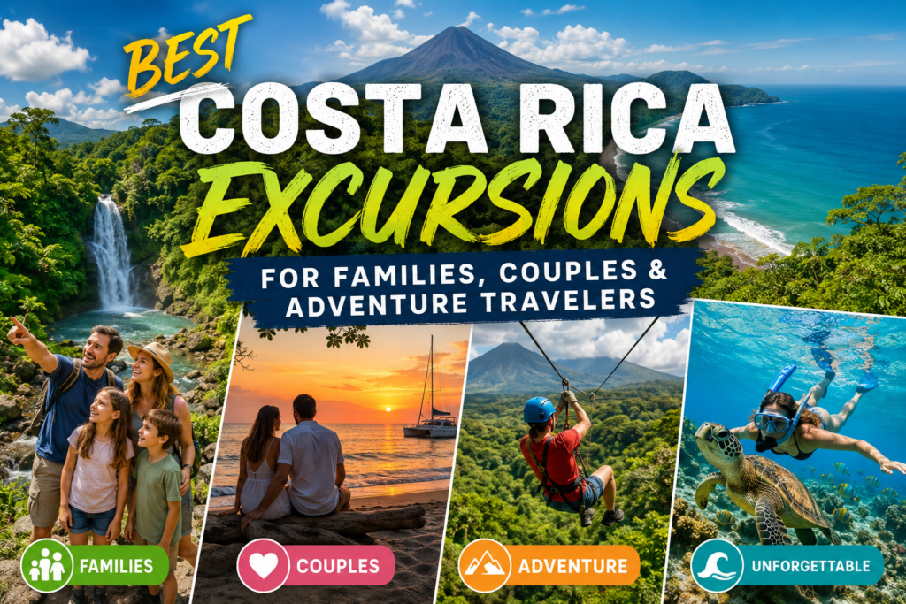 Best Costa Rica Excursions-Families, Couples & Adventurers best costa rica excursions